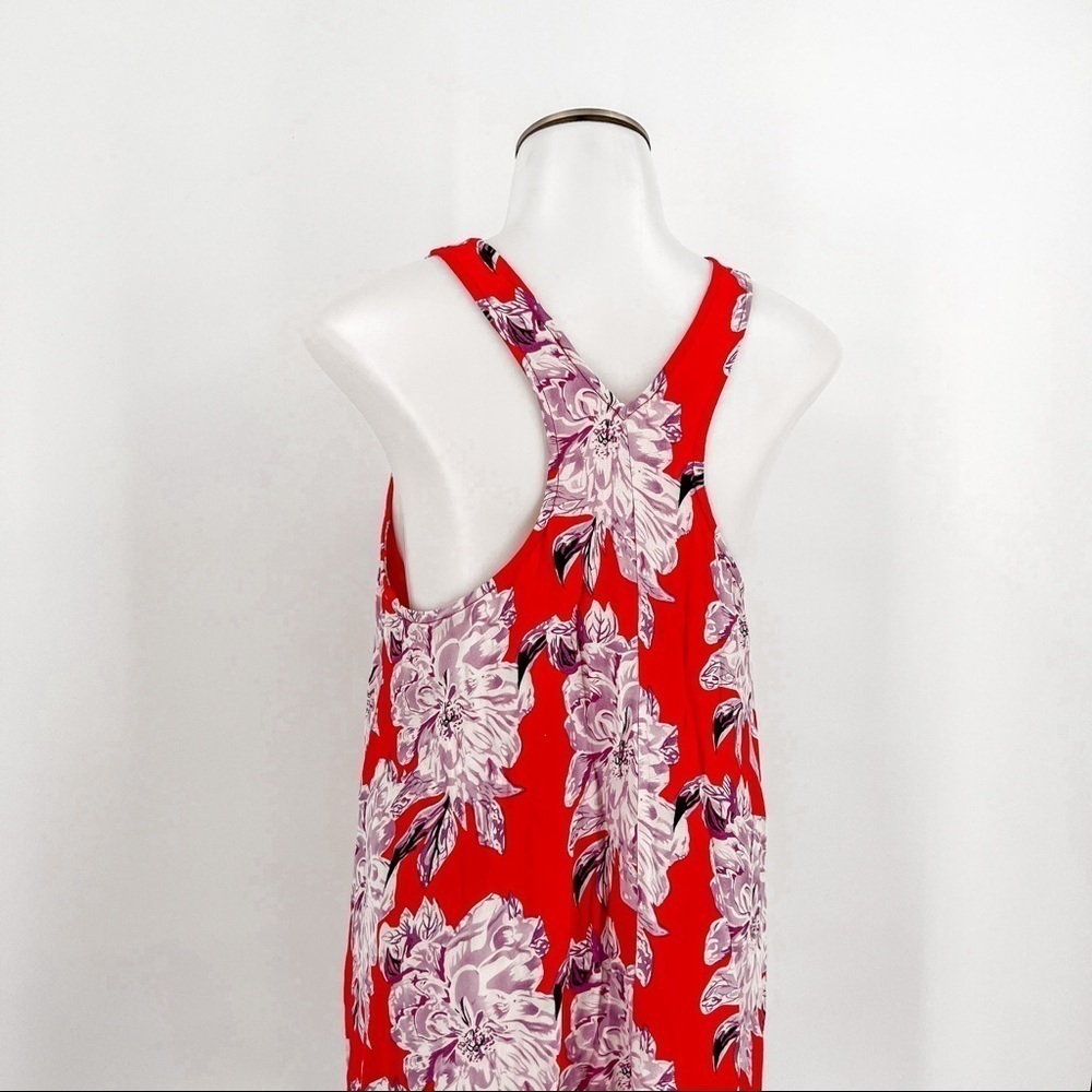 ASTR Floral Red Dress - Picture 4 of 5